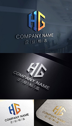 GH标志设计 金属质感的艺术与工艺